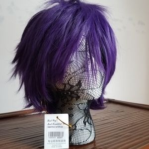 NWT Purple Saiki K Reita Toritsuka cosplay wig